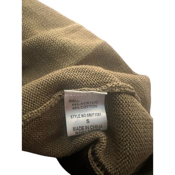 Miou Muse Smiley Face Sweater Size Small Green Crew Neck Sweater - Picture 8 of 8